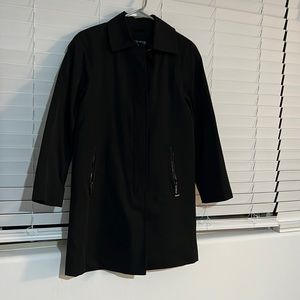 Black Anne Klein petite womens pea coat